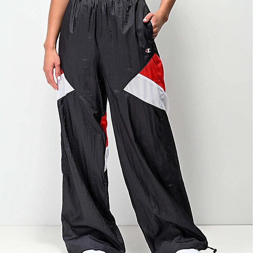 Champion Black Red White Track Joggers